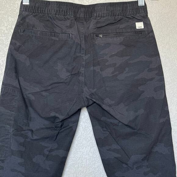 Vuori Pants Gray Black Camouflage Ripstop Cargo Canvas Drawstring Womens XS - Picture 7 of 11